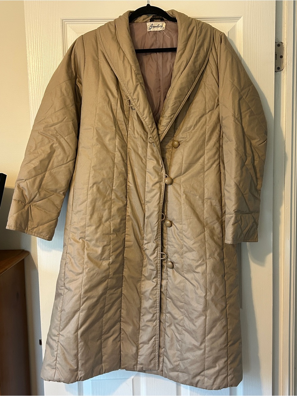 Vintage Bromleigh Mid-Calf Tan Coat